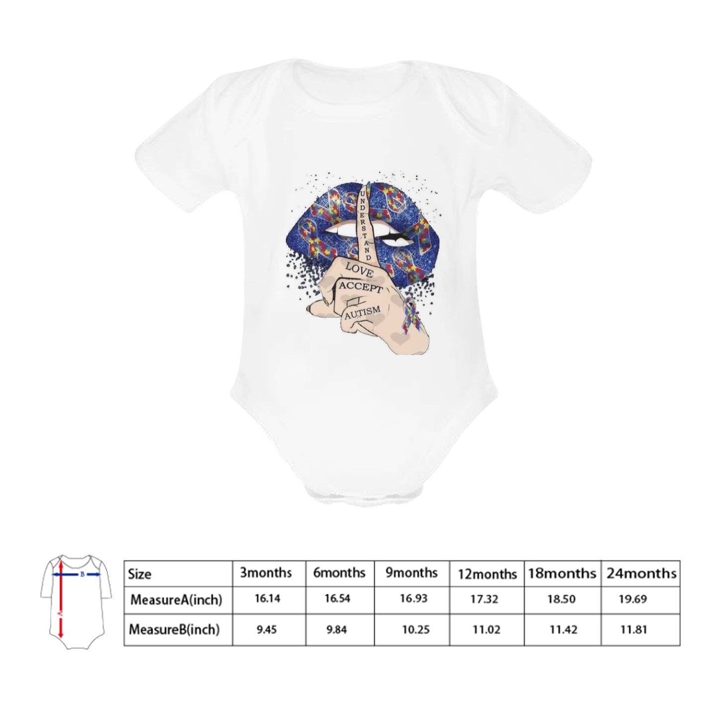 Love, Understanding, Autism Onesie