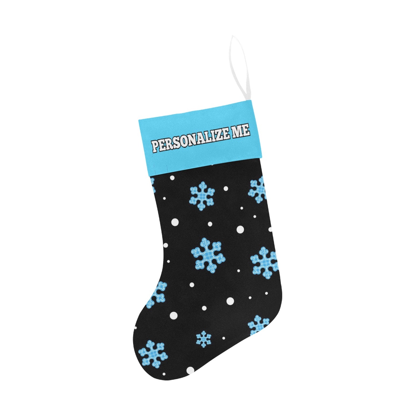 Night Snow Christmas Stocking