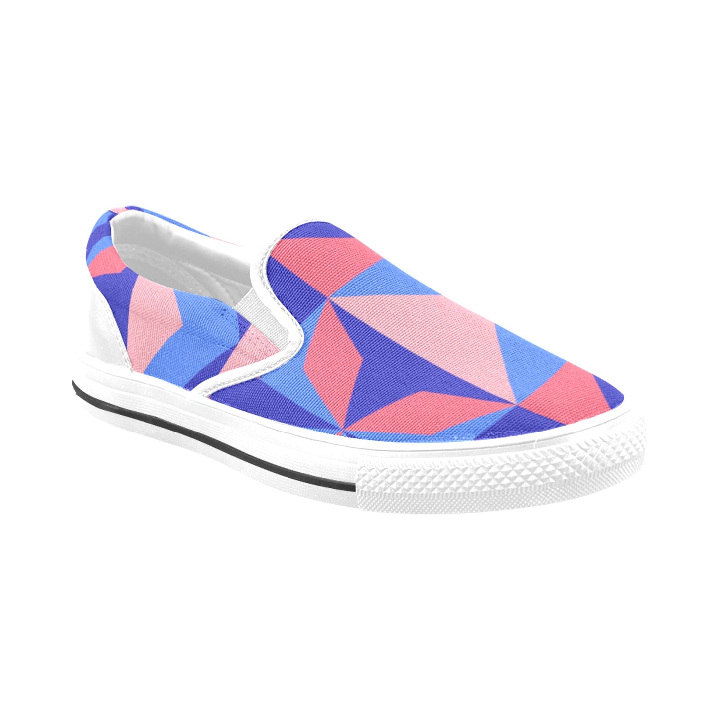 Pink Abstract Women's Slip-on Shoes