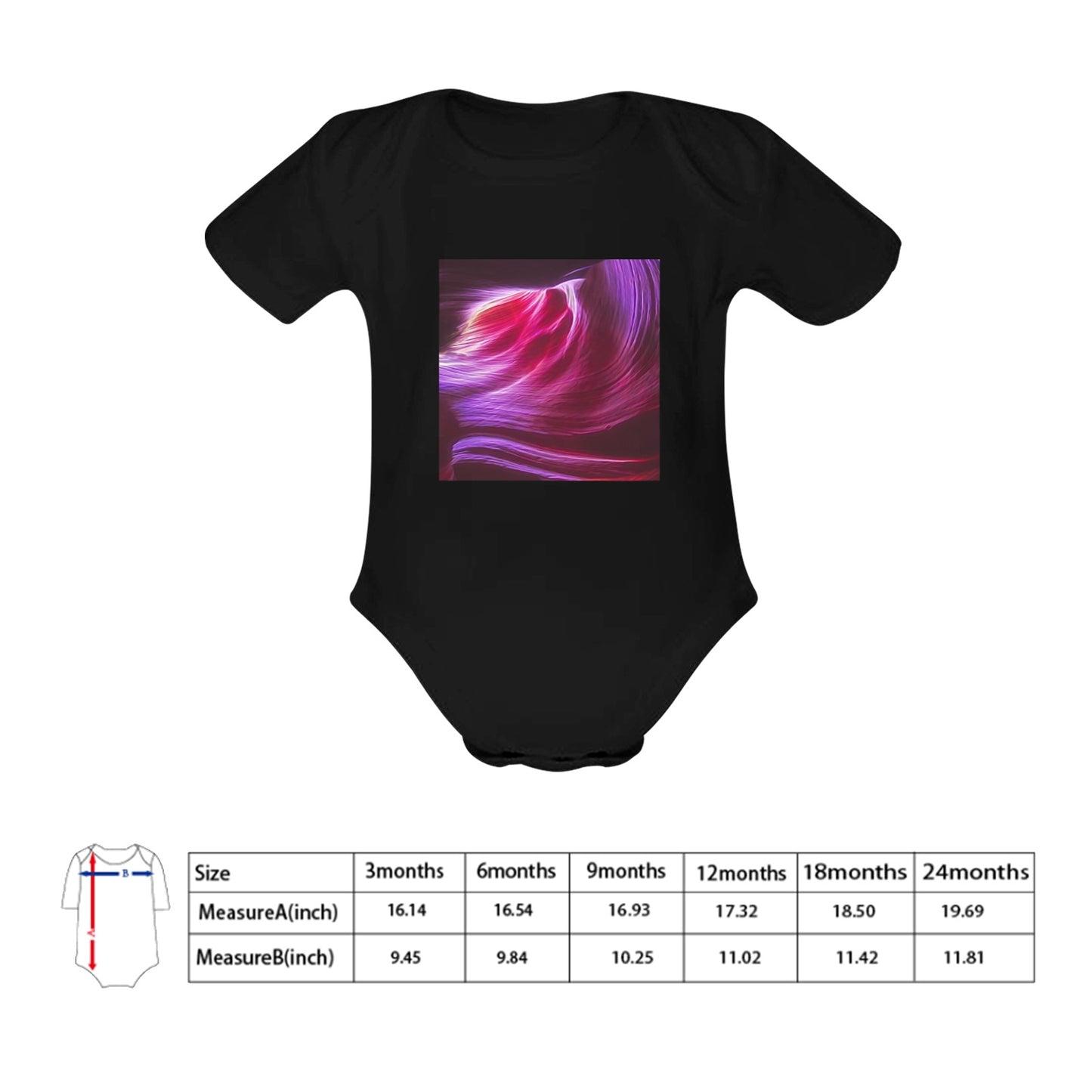 Purple Winds Baby Onesie