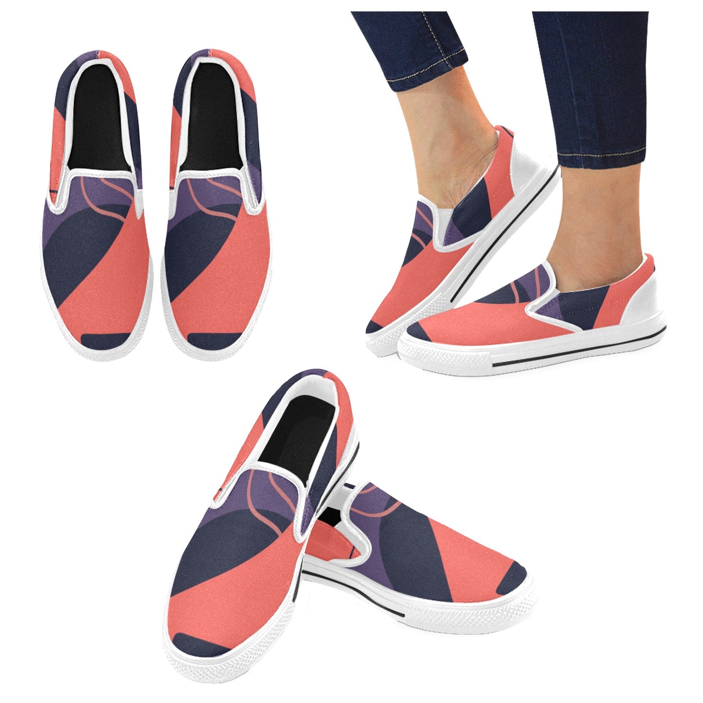 Orange You Women's Slip-on Shoes