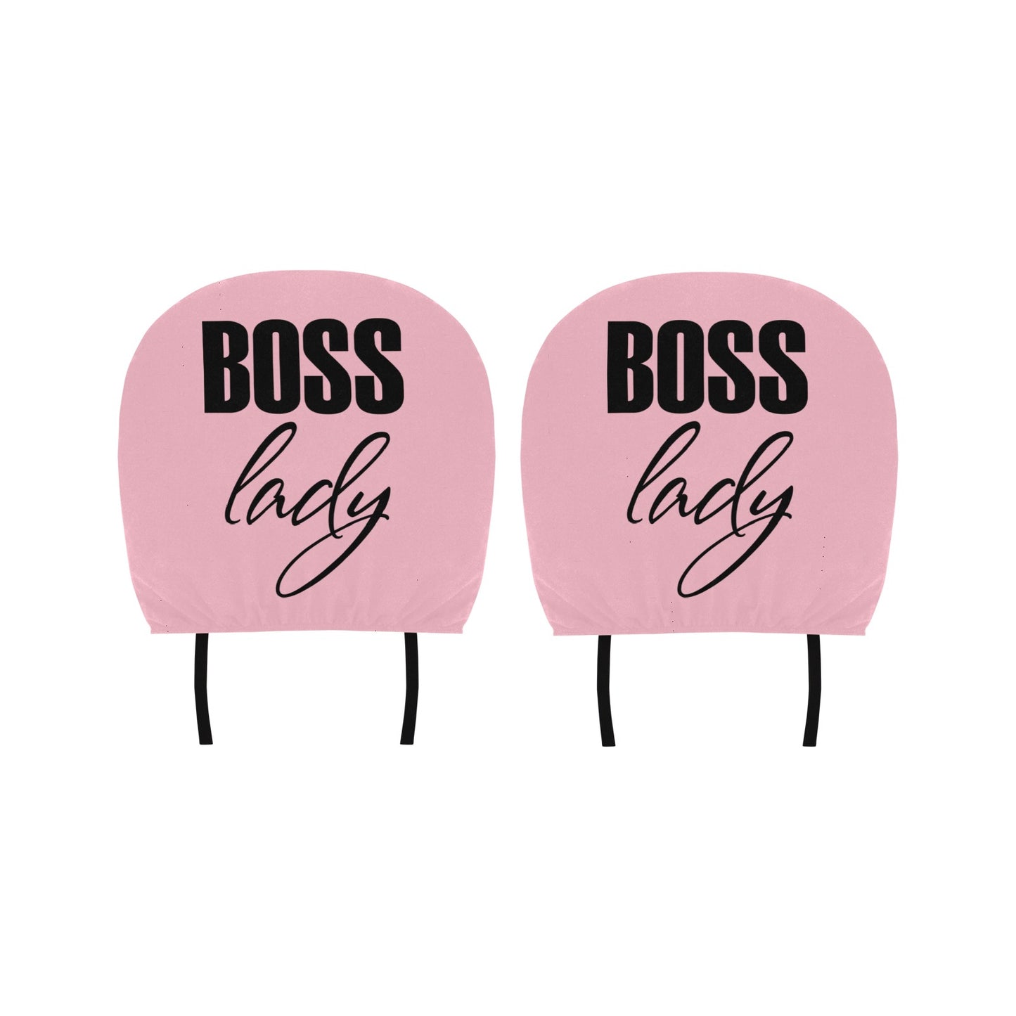 Boss Lady Car Headrest Cover (2pcs)