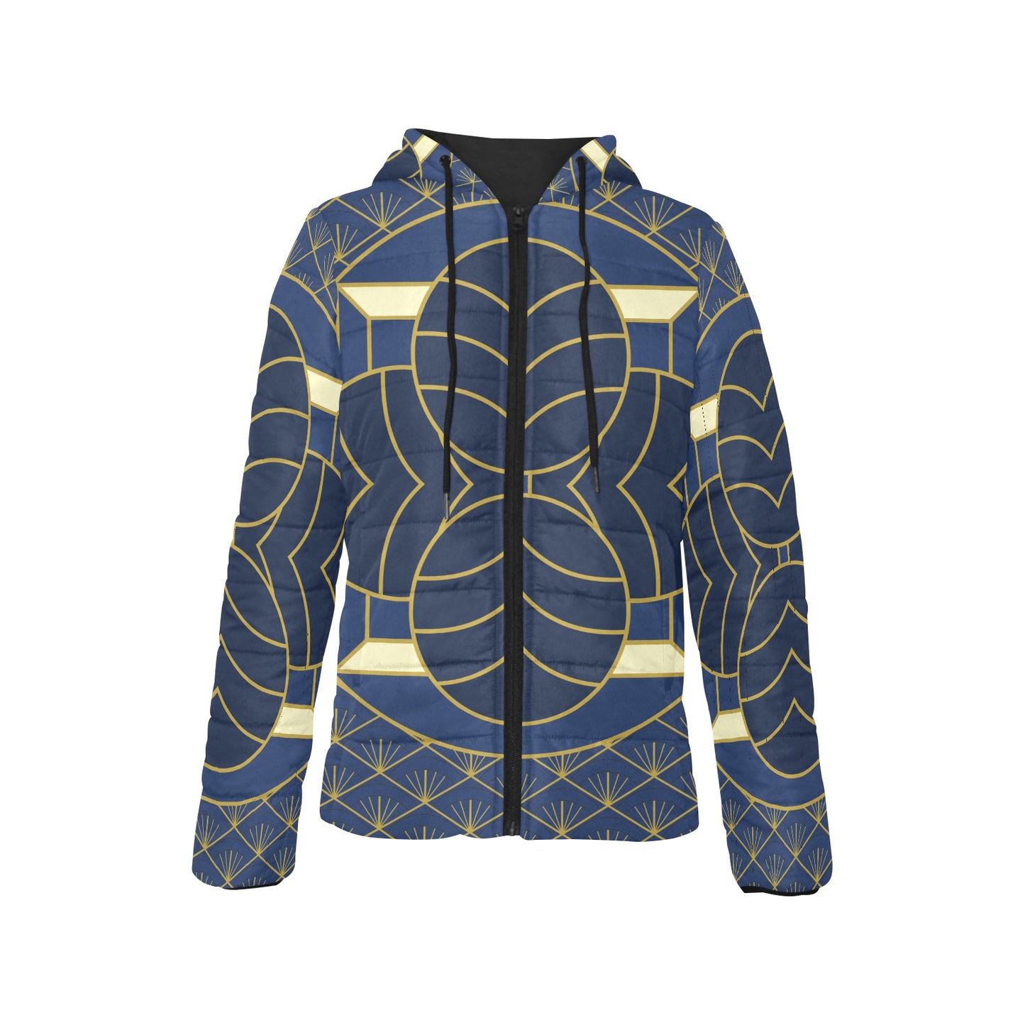 Navy Cut Women's Hooded Jacket