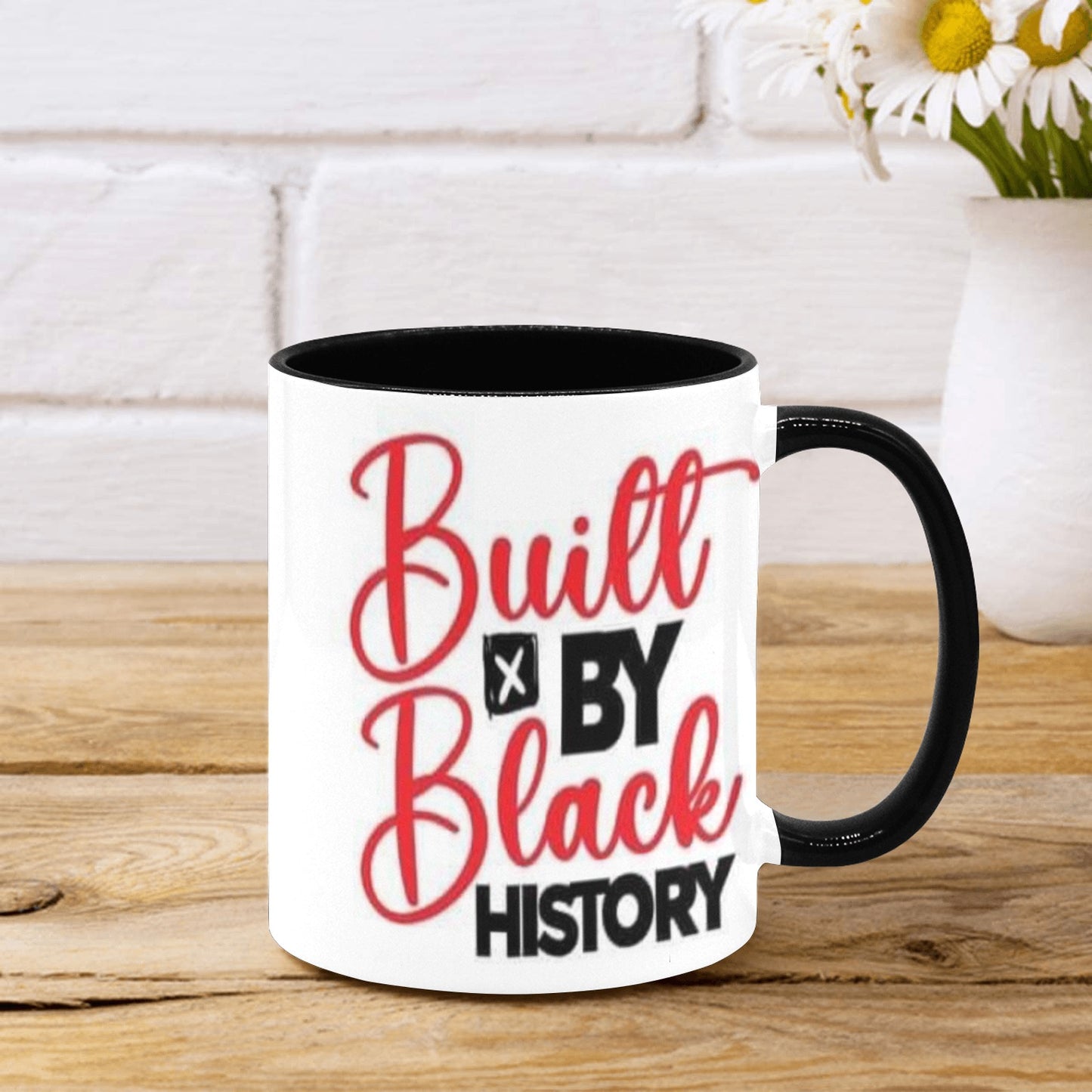 Built by black history Custom Inner Color Mug (11oz)