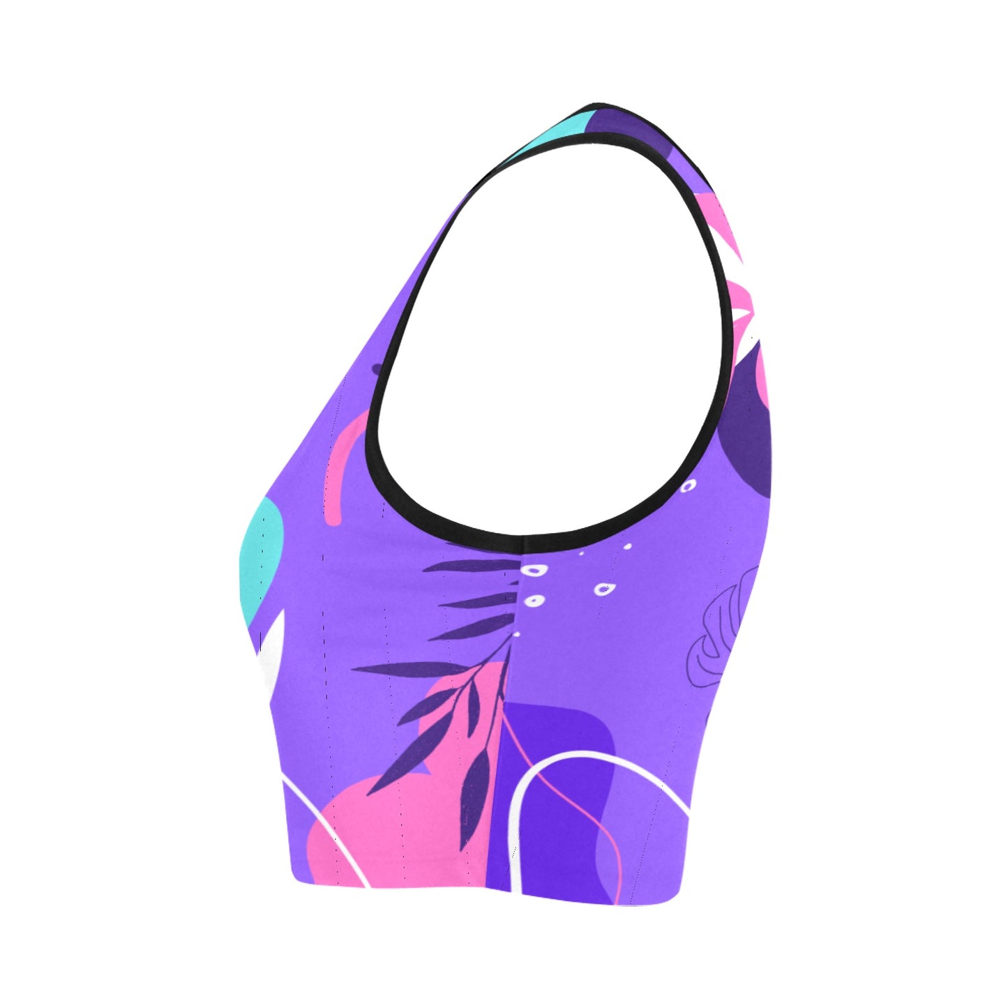 Purple Palms Women's Crop Top