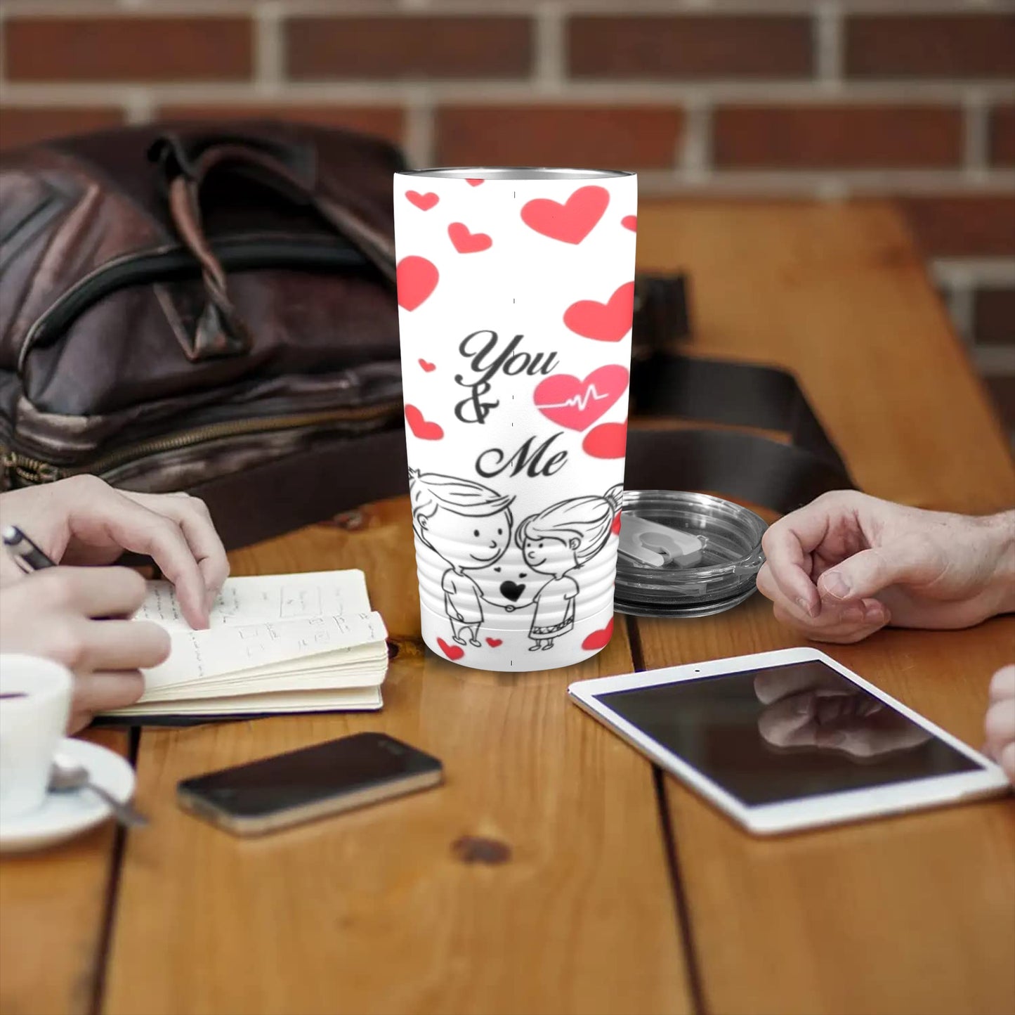 You & Me Valentine’s Day 20oz Insulated Stainless Steel Mobile Tumbler