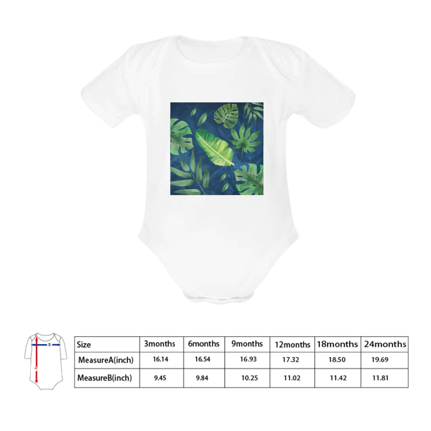 Leaves Baby Onesie