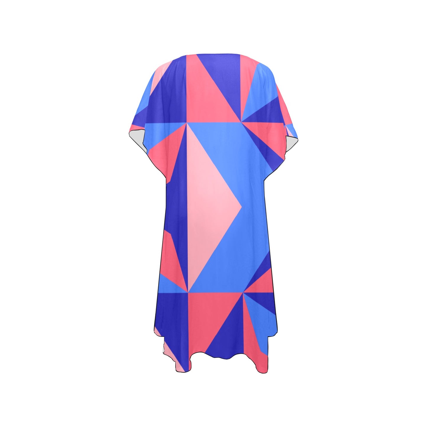 Color Abstract Chiffon Cover Up