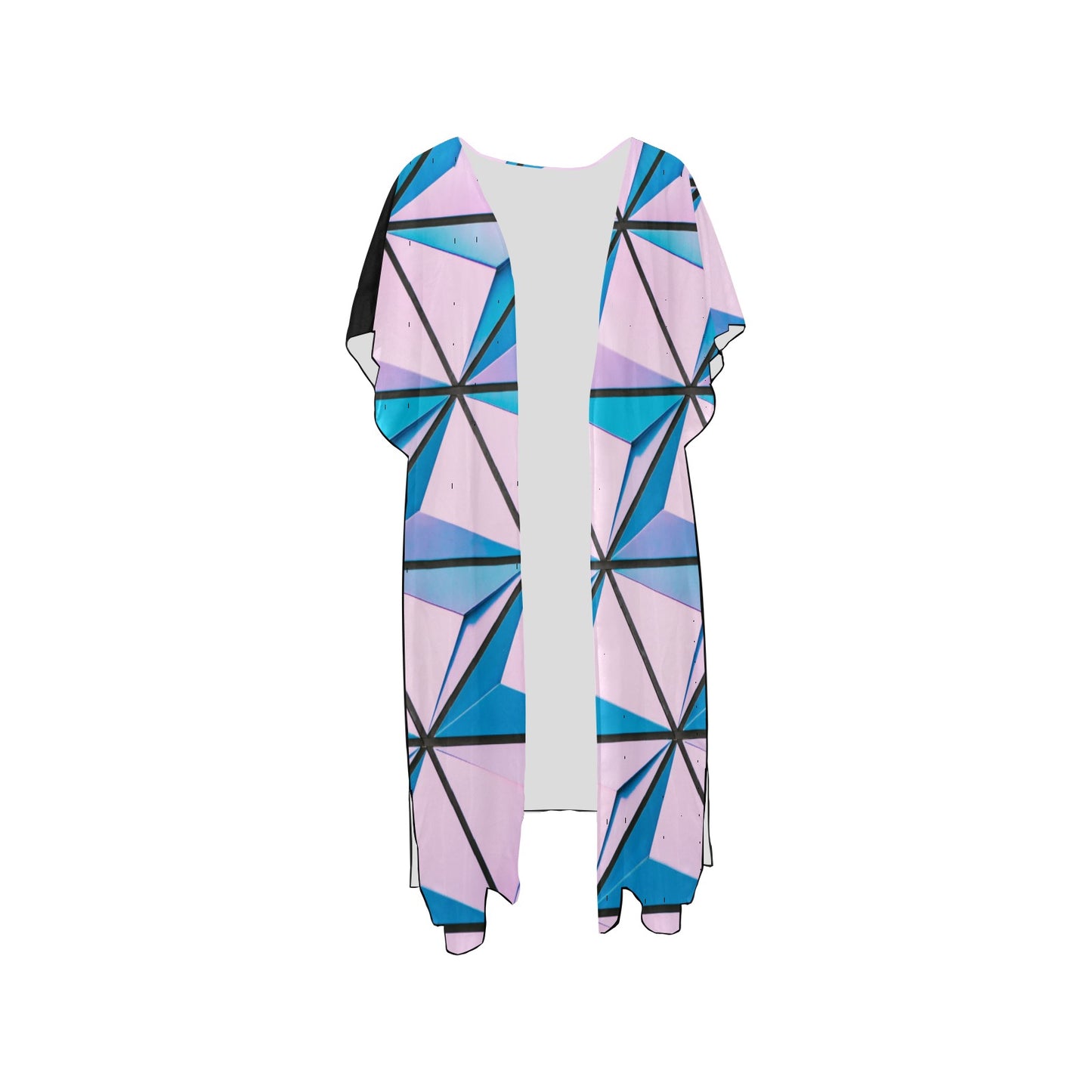 Colored Abstract Chiffon Cover Up