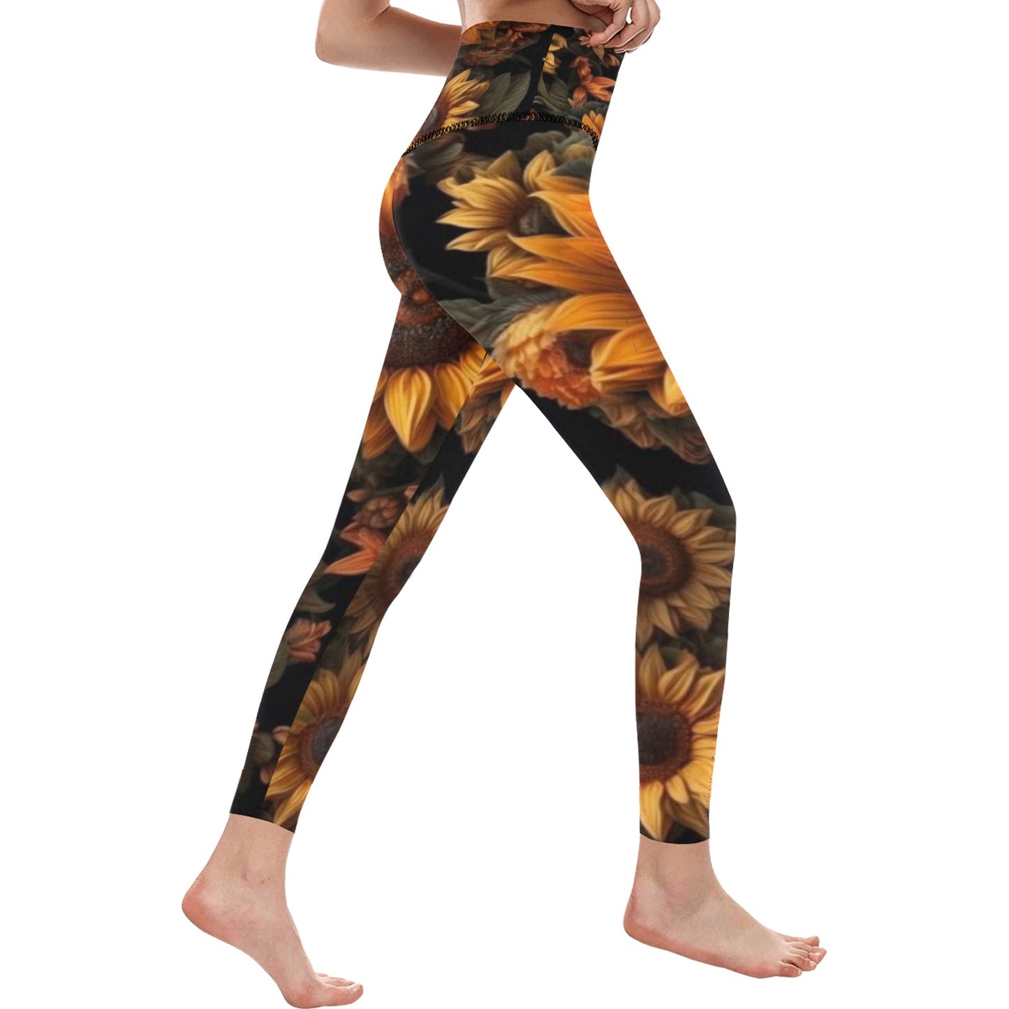 Sunflower Women's High-Waisted Leggings