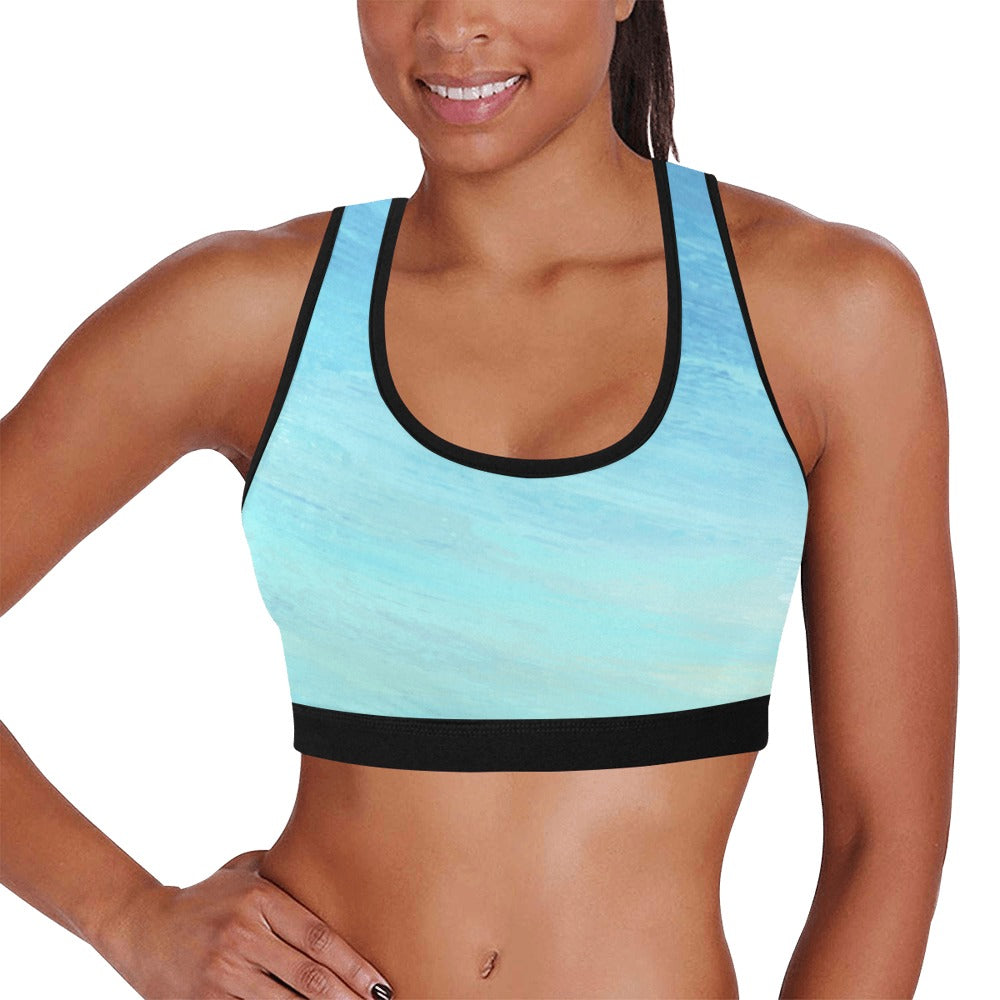 Blue Skies Women's Sports Bra