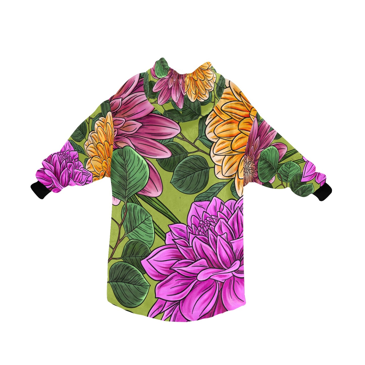 Garden Blanket Hoodie for Adults