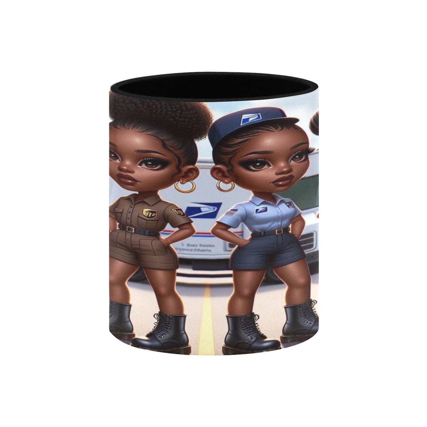 Delivery Service Girls Custom Inner Color Mug (11oz)