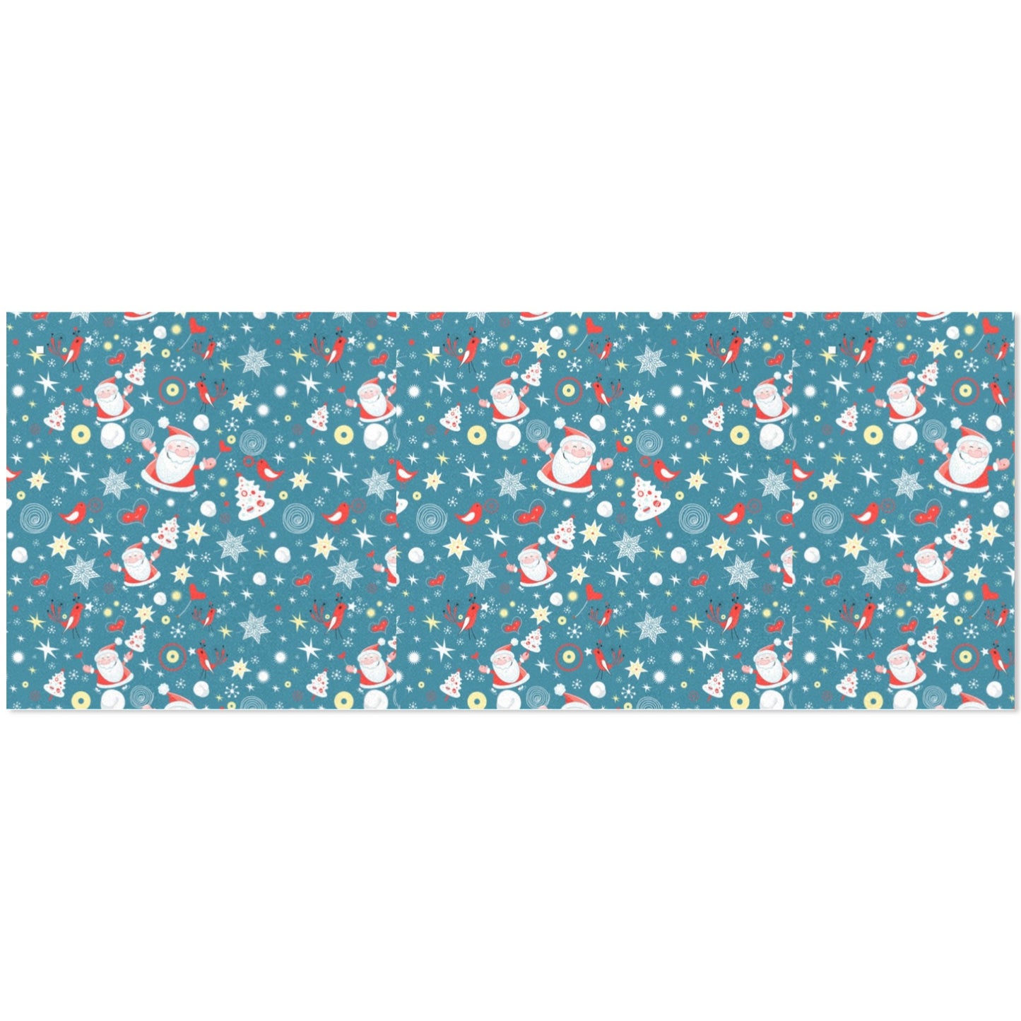 Blue Christmas Gift Wrapping Paper 58"x 23" (3 Rolls)