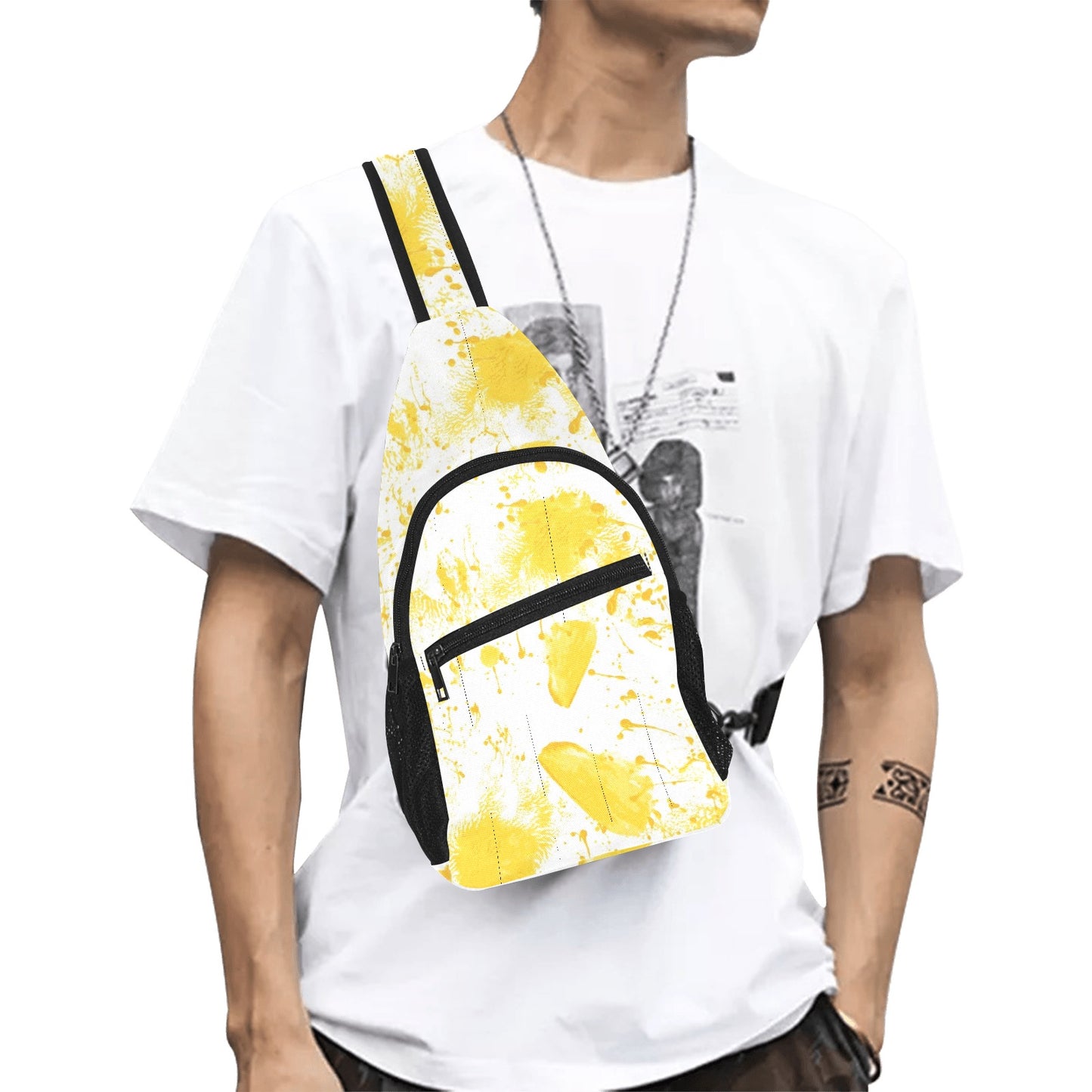 Yellow Splash Chest Bag