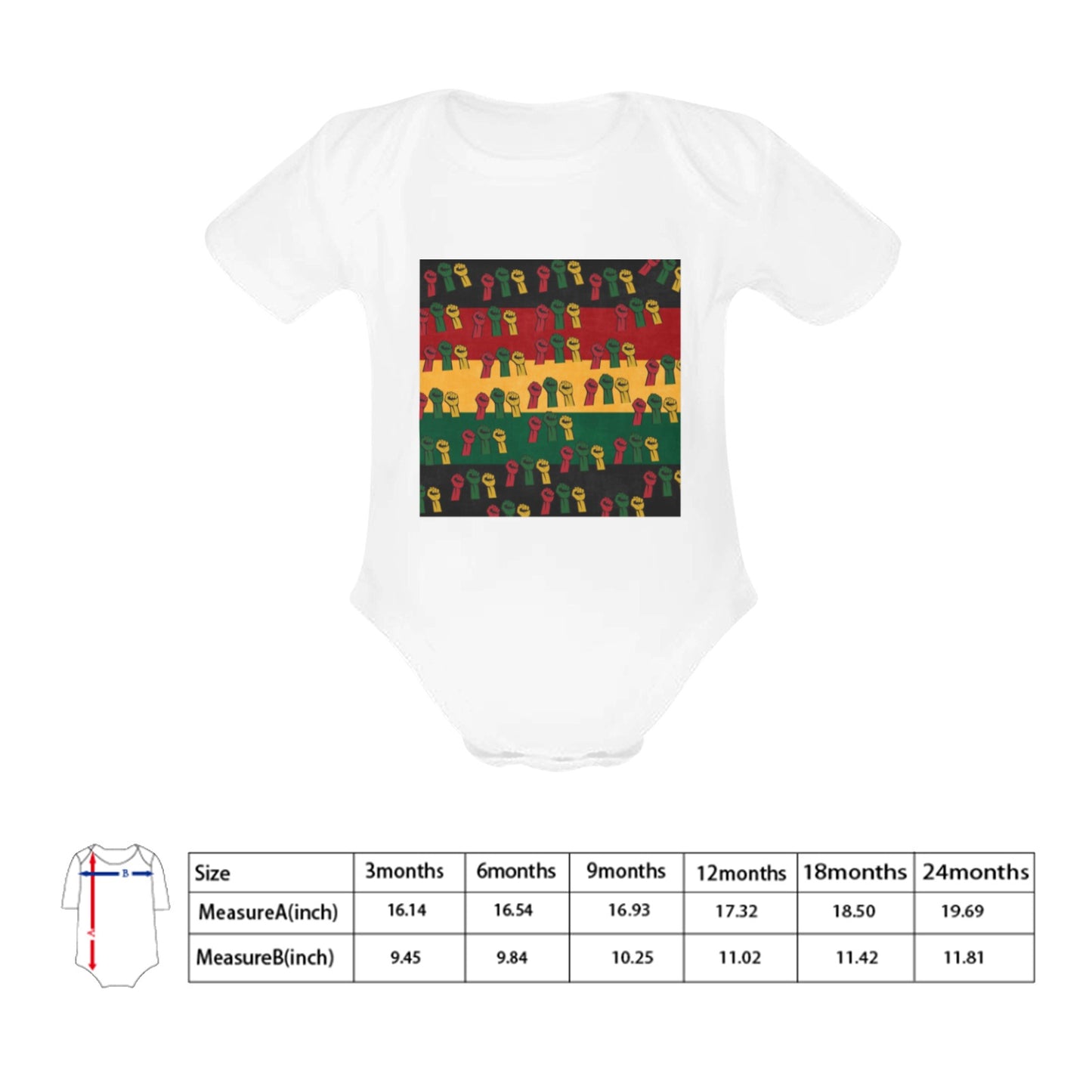 Fist of Unity Baby Onesie