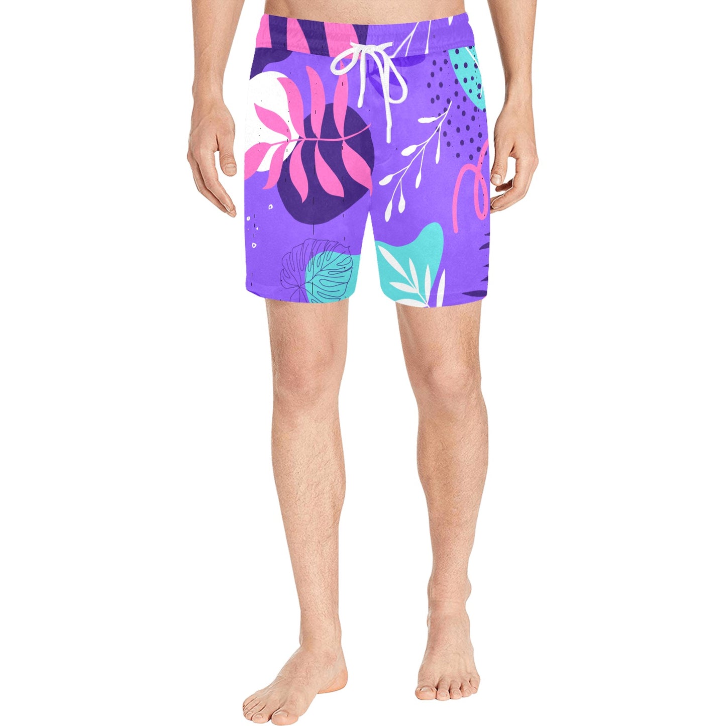 Purple Palms Men's Swim Shorts