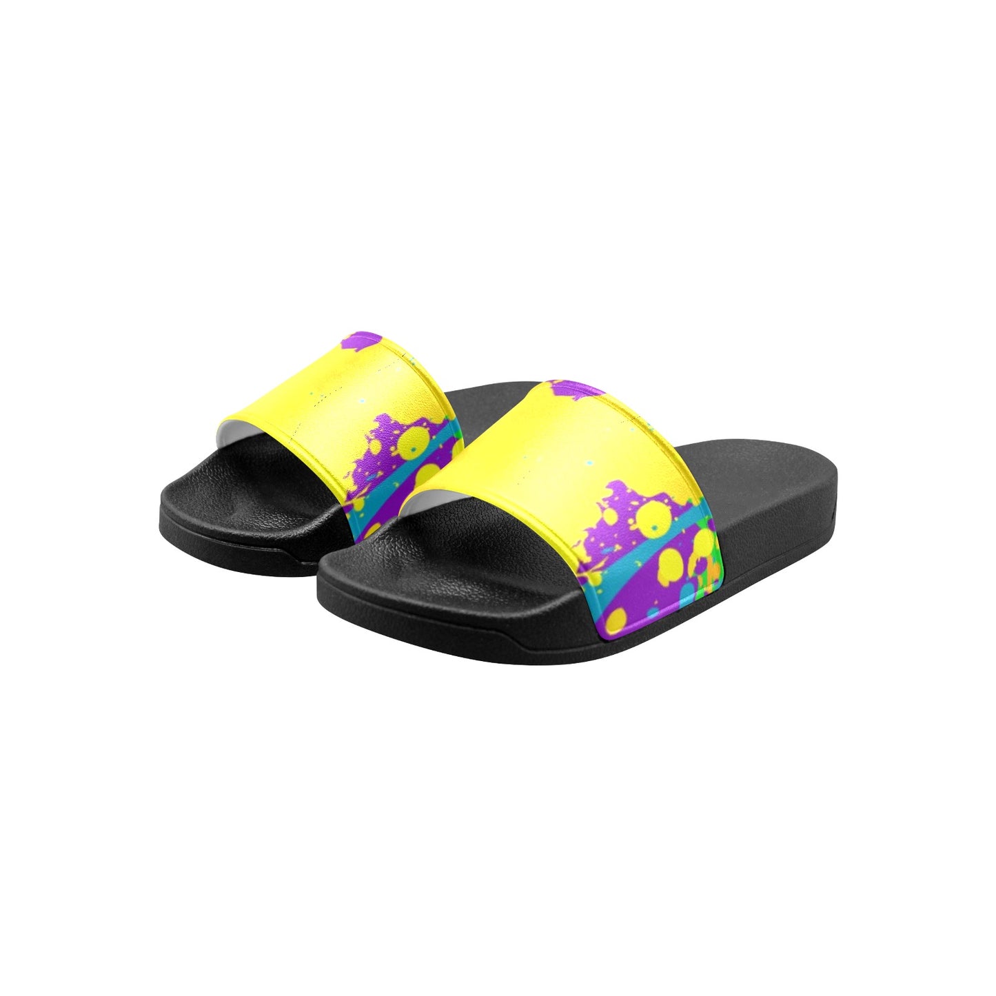 Yellow Splatter Kids Slides