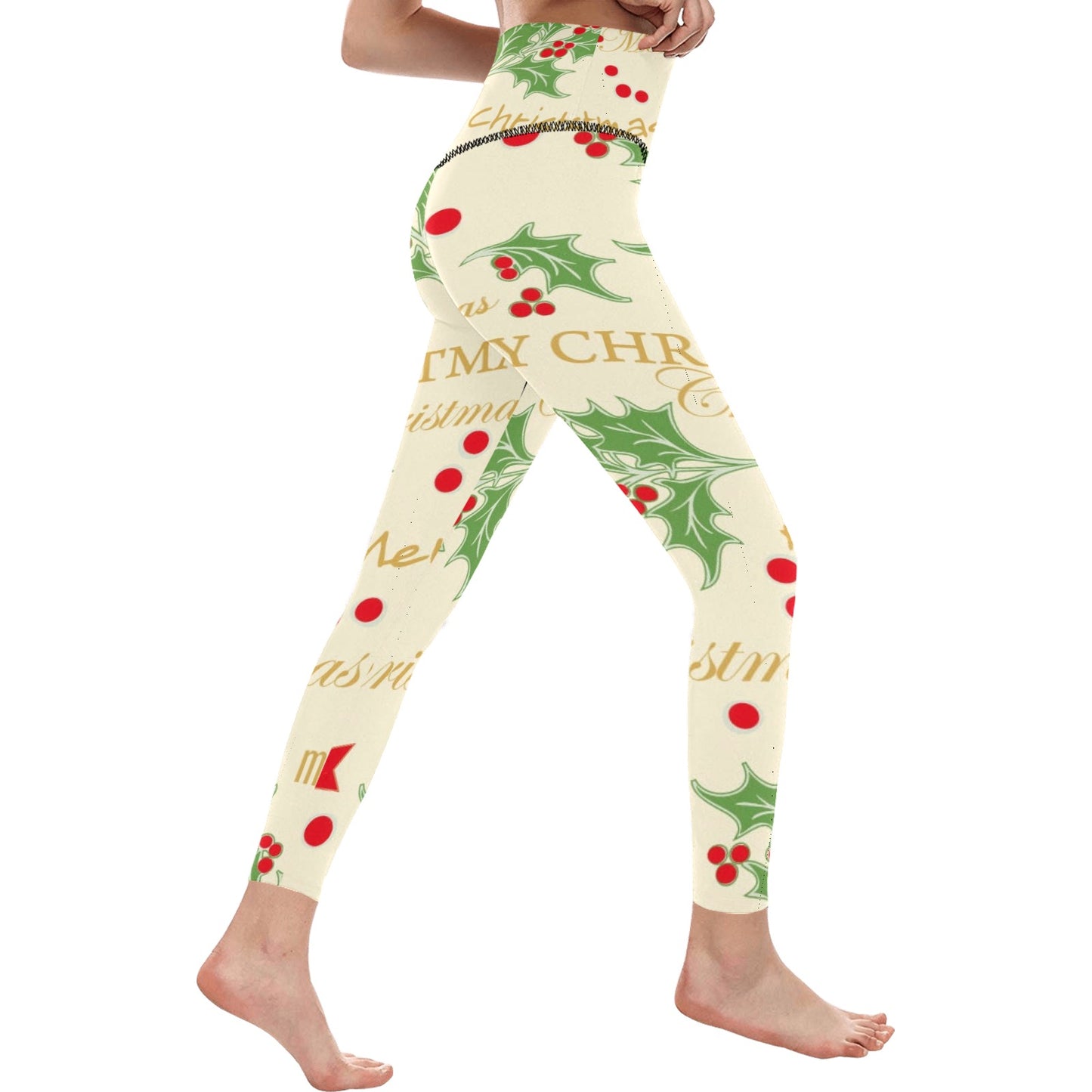 Merry Christmas Women's High-Waisted Leggings