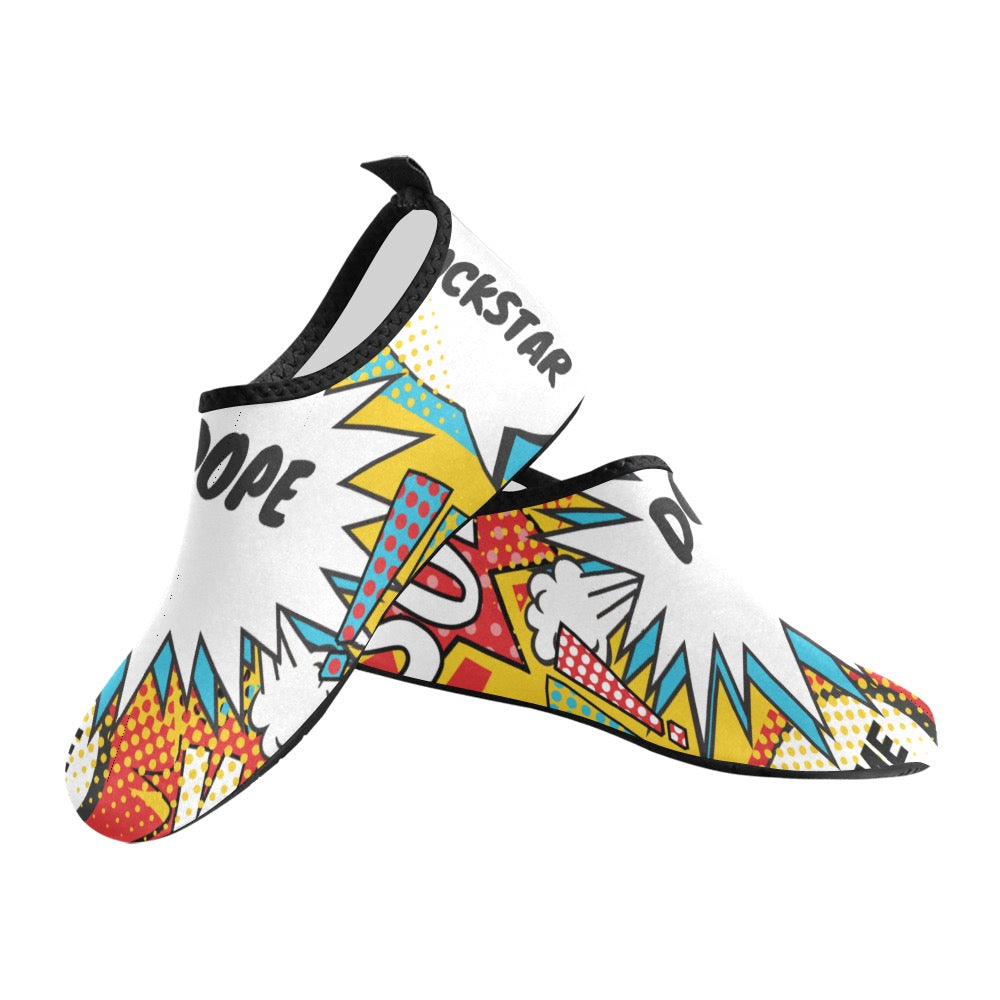 Comic Words Women's Slip-On Water Shoes