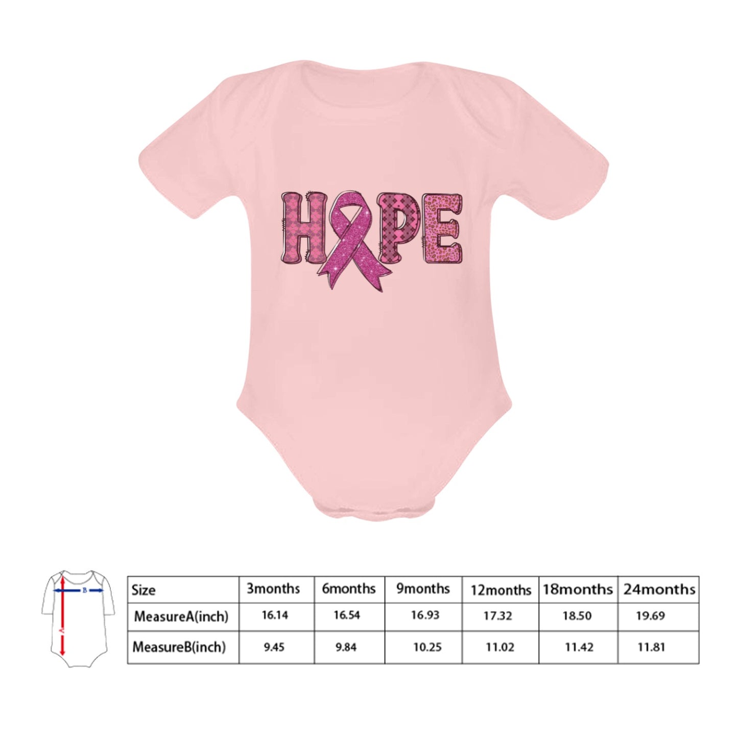 AWARENESS - Hope  Baby Short Sleeve Onesie