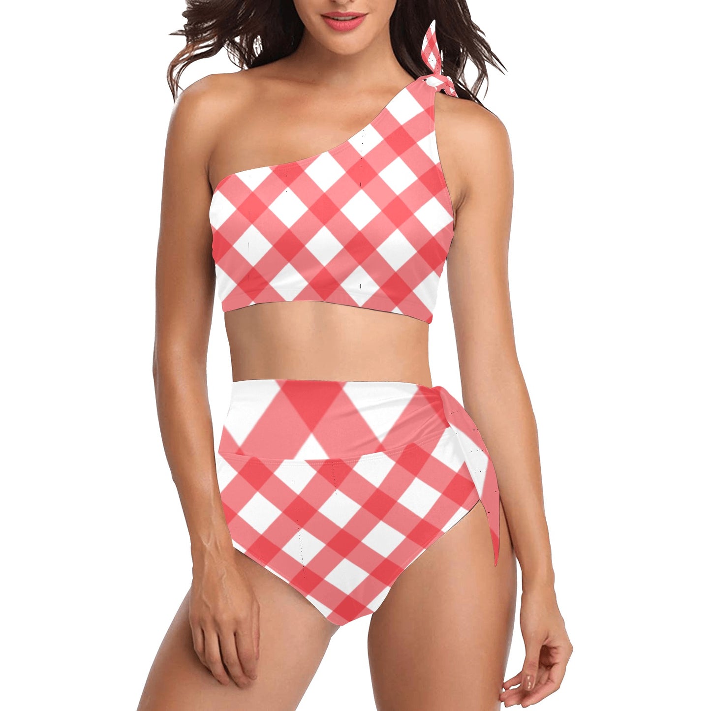 The Picnic One Shoulder Bikini Set