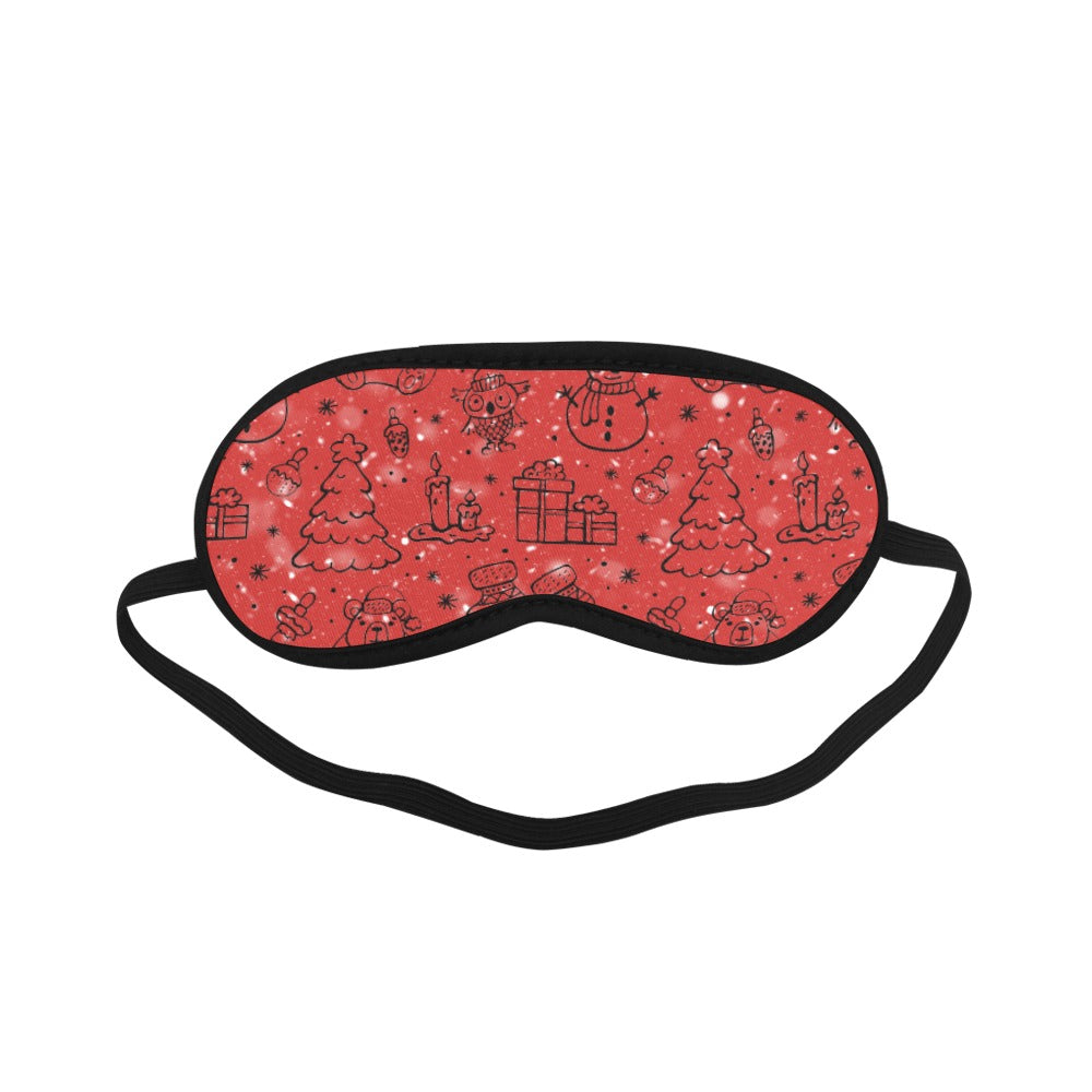 Red Christmas Sleeping Mask