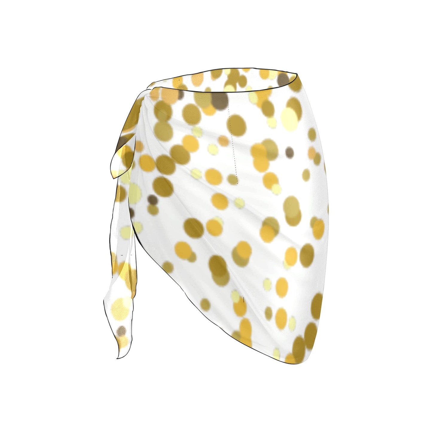 Gold Confetti Beach Sarong Wrap