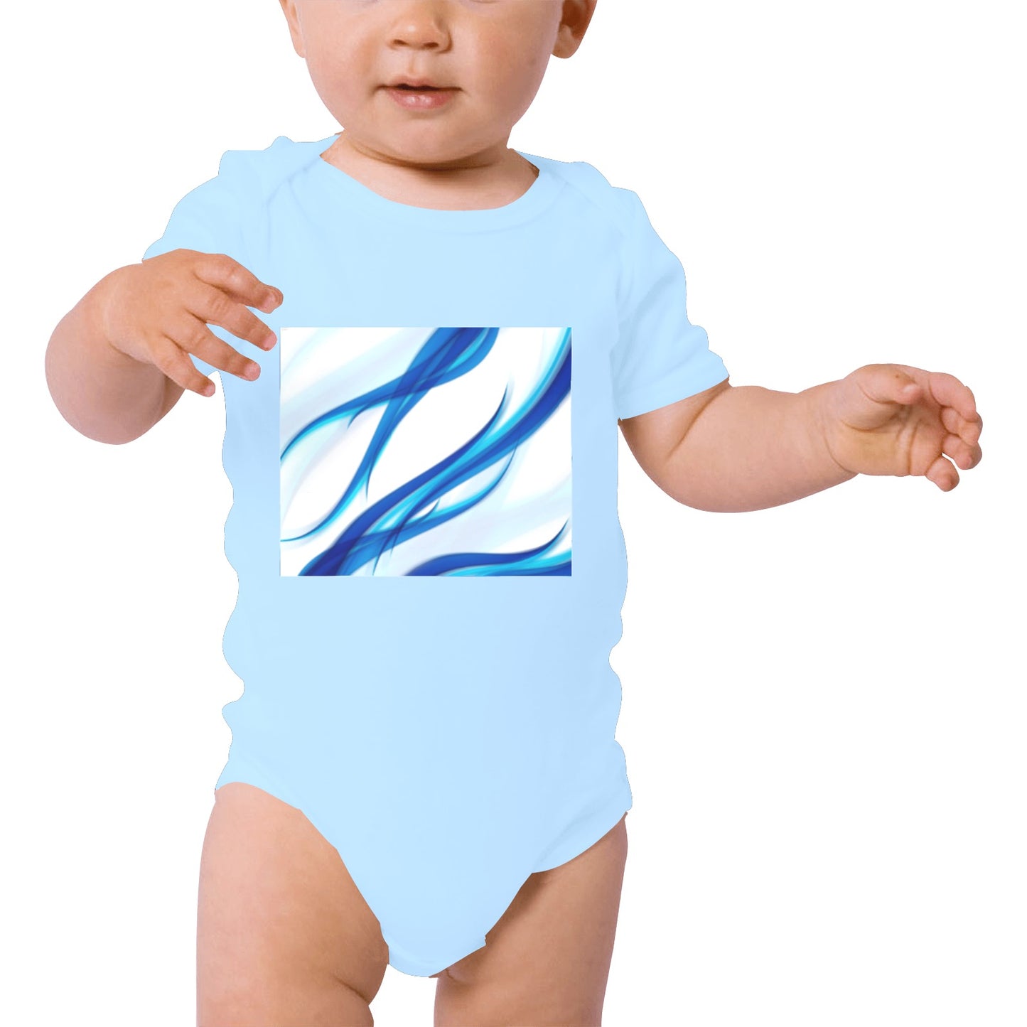 Blue Lightning Baby Onesie