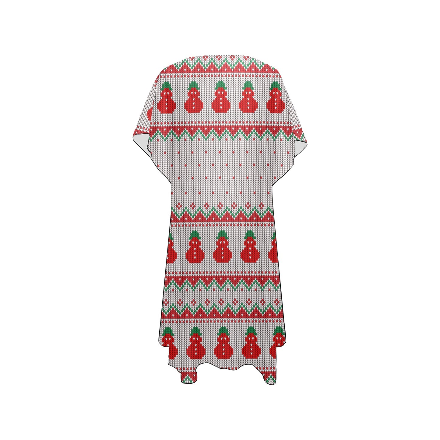 Red Snowman Christmas Chiffon Cover Up