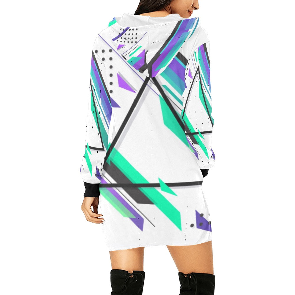 Retro Skate Hoodie Mini Dress