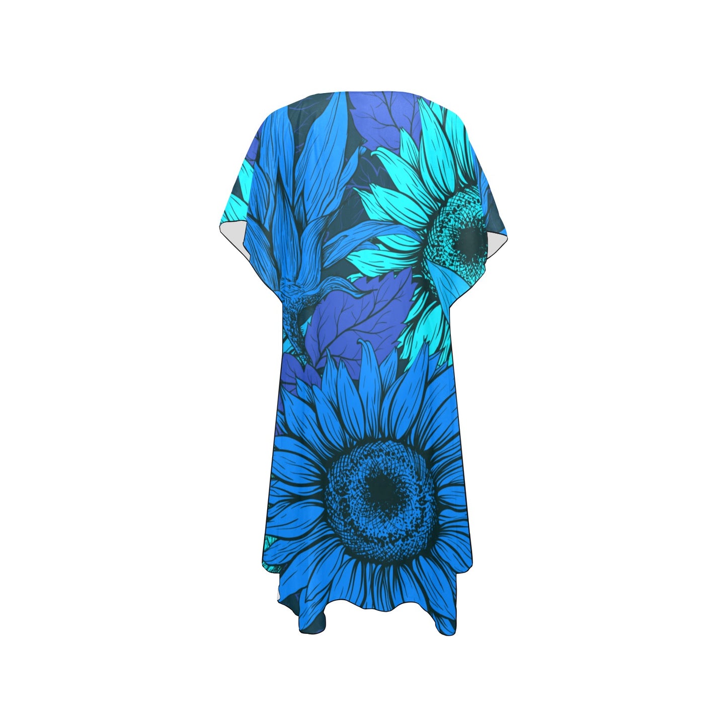 Blue Flow Chiffon Cover Up