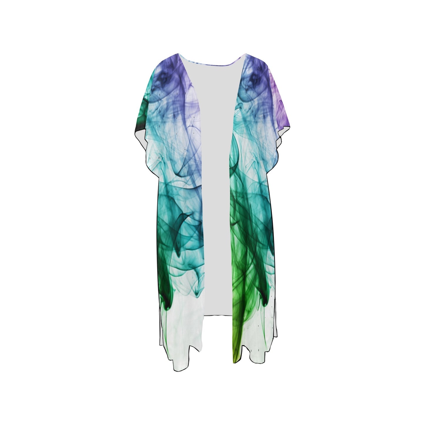 Color Whirl Chiffon Cover Up