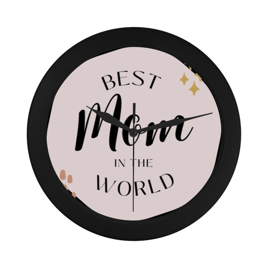 Best Mom World Circular Wall Clock