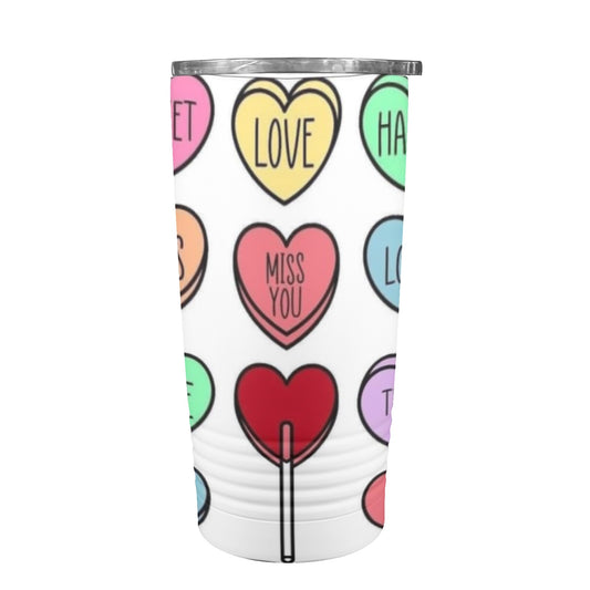 Love Language Valentine’s Day 20oz Insulated Stainless Steel Mobile Tumbler