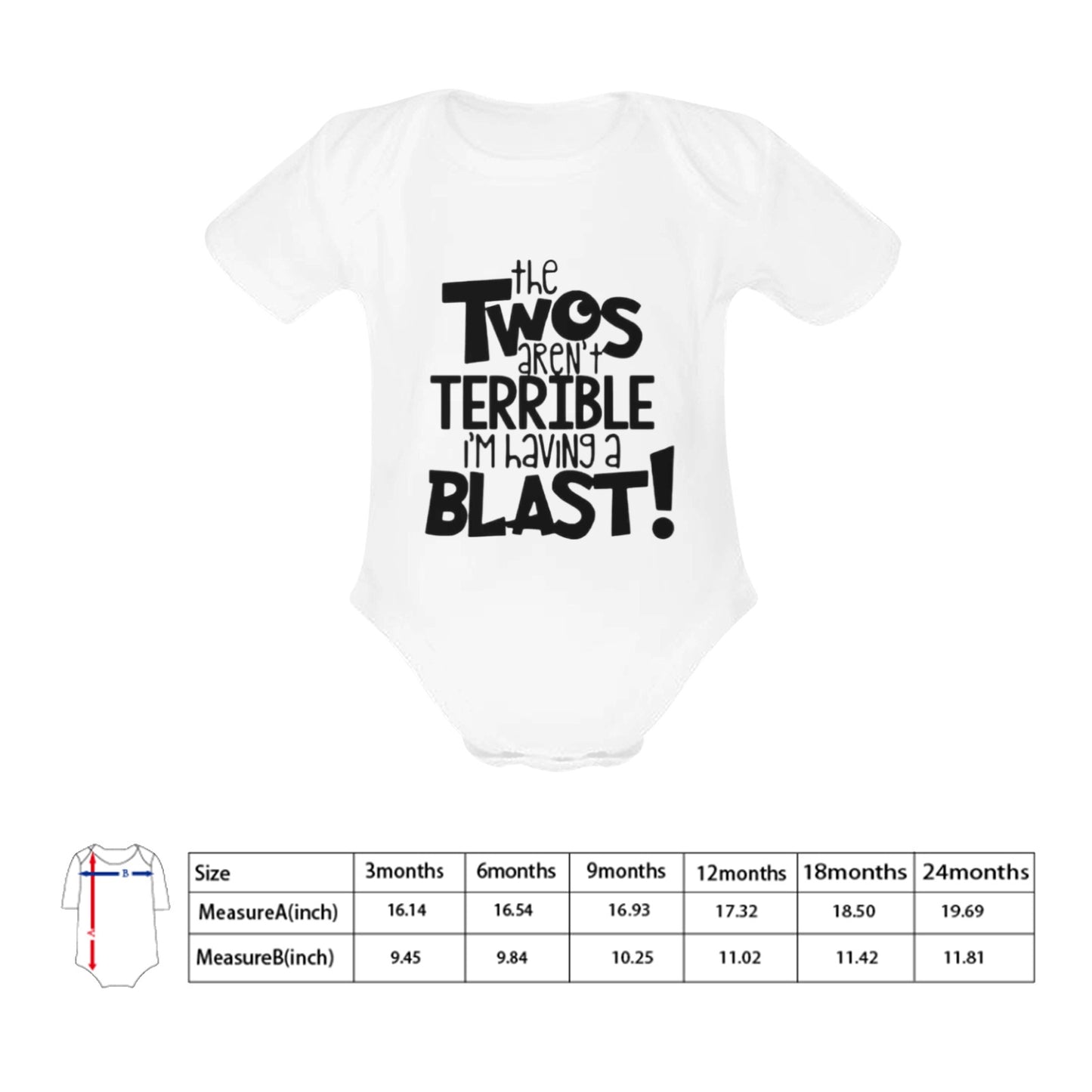 Terrible Two's Baby Onesie