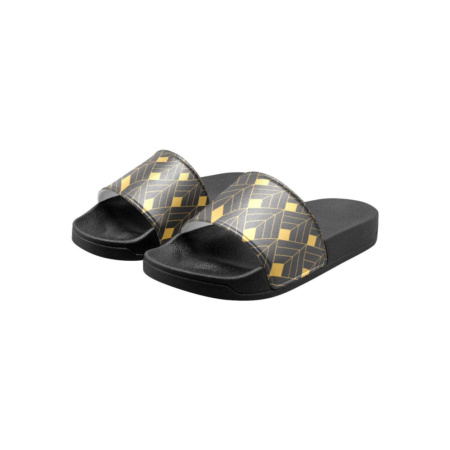 Gold Diamond Kids' Slide Sandals