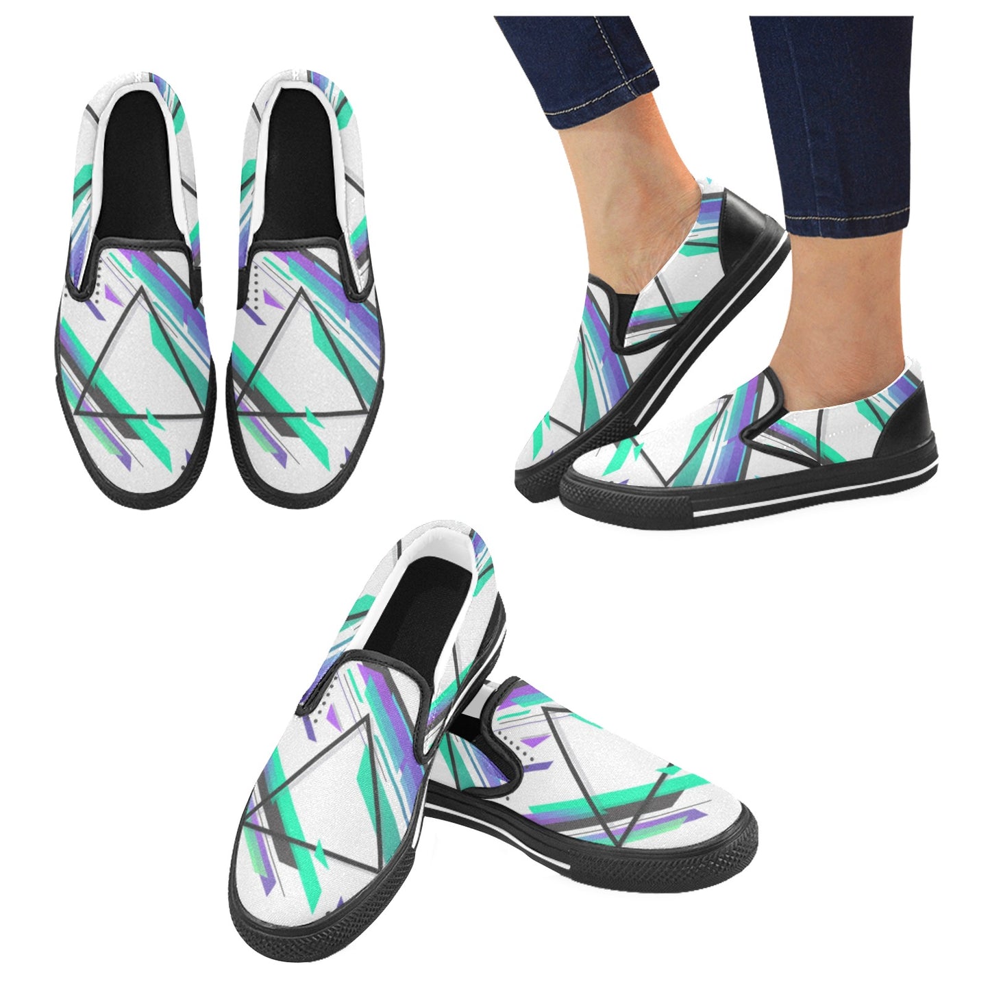 Retro Skate Women's Slip-on Shoes