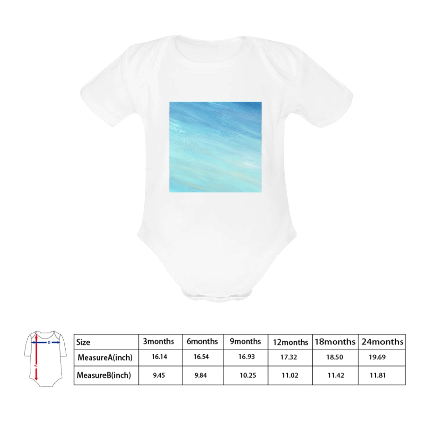 Blue Skies Baby Onesie