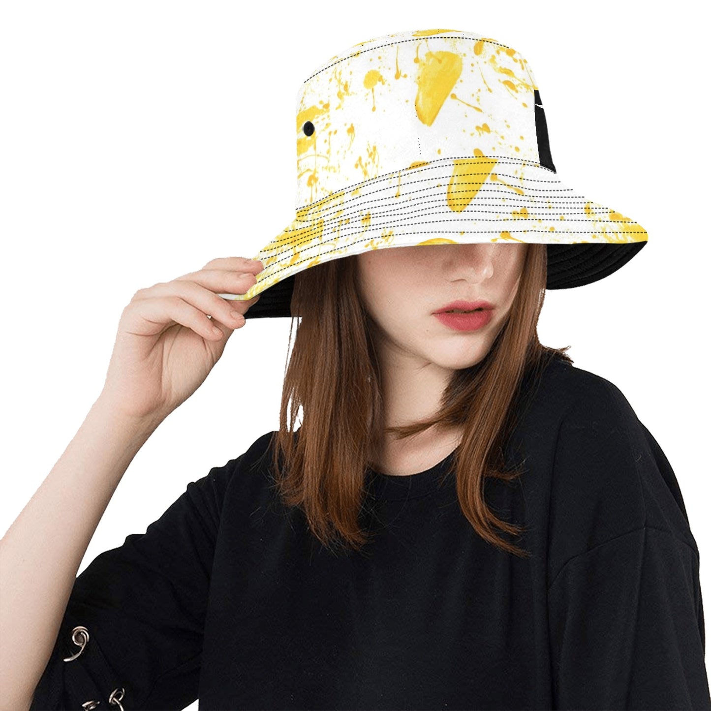 Yellow Splash Unisex Bucket Hat