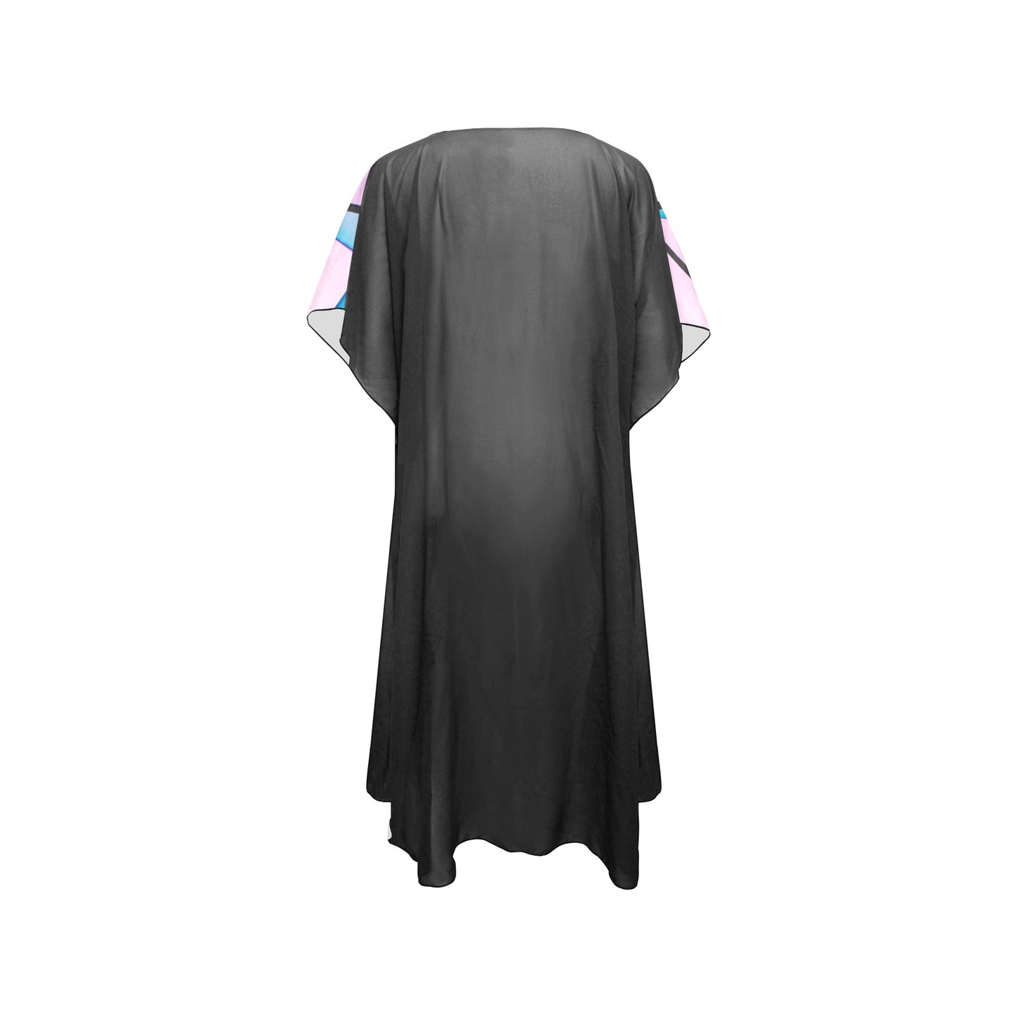 Colored Abstract Chiffon Cover Up