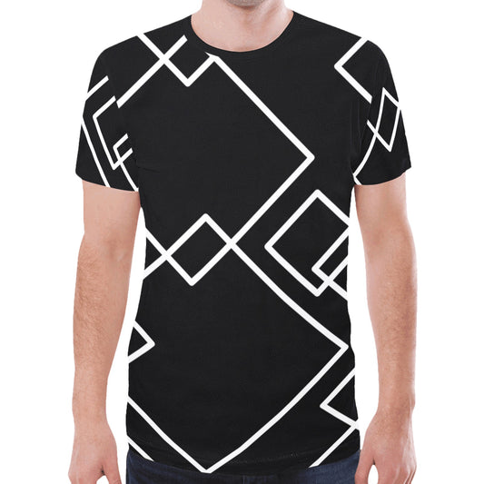 Black Squared T-shirt- Men