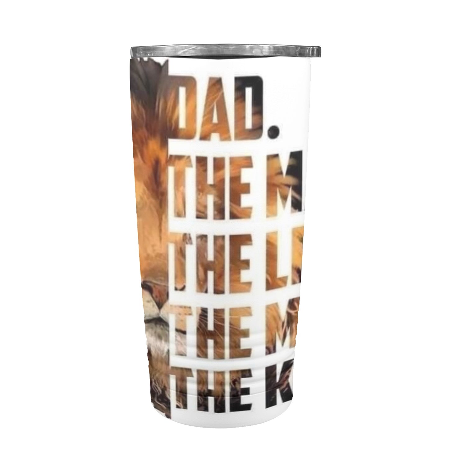 Dad the King 20oz Insulated Stainless Steel Mobile Tumbler