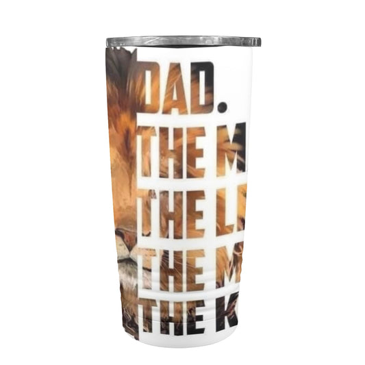 Dad the King 20oz Insulated Stainless Steel Mobile Tumbler