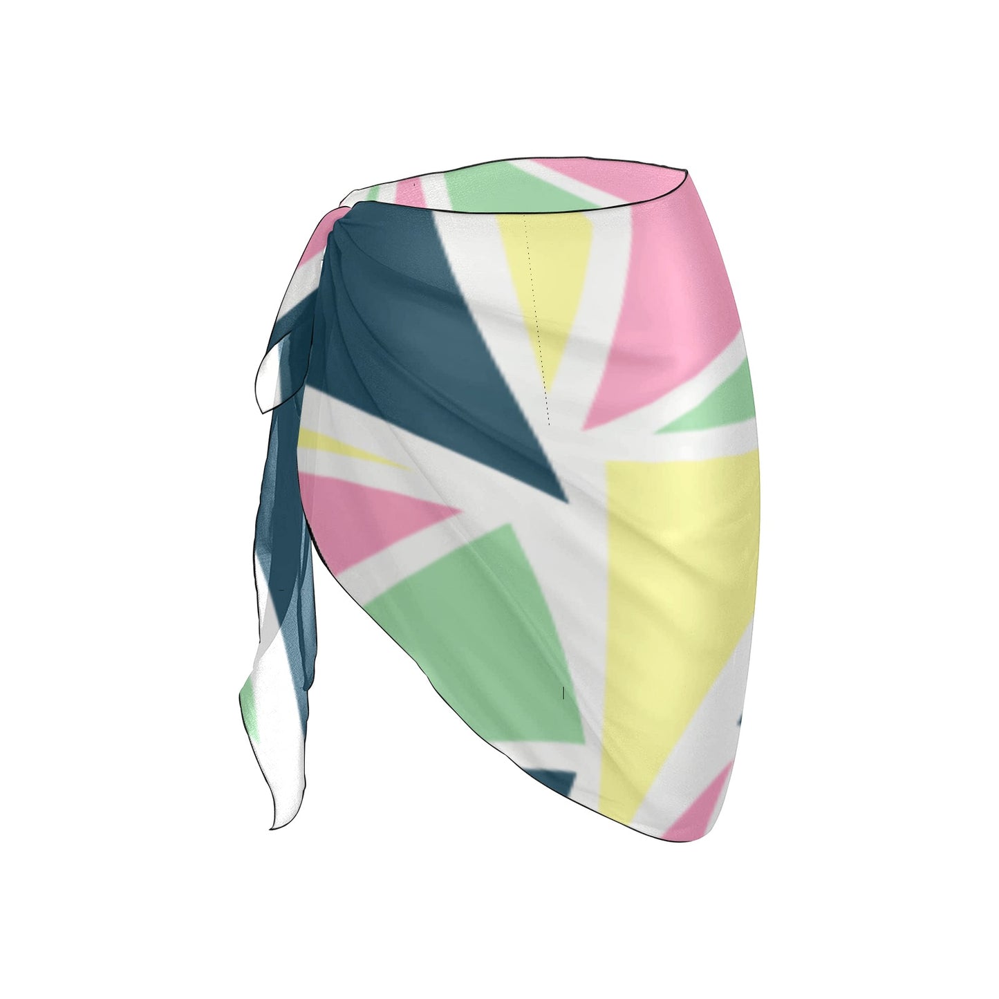 Colored Angles Beach Sarong Wrap