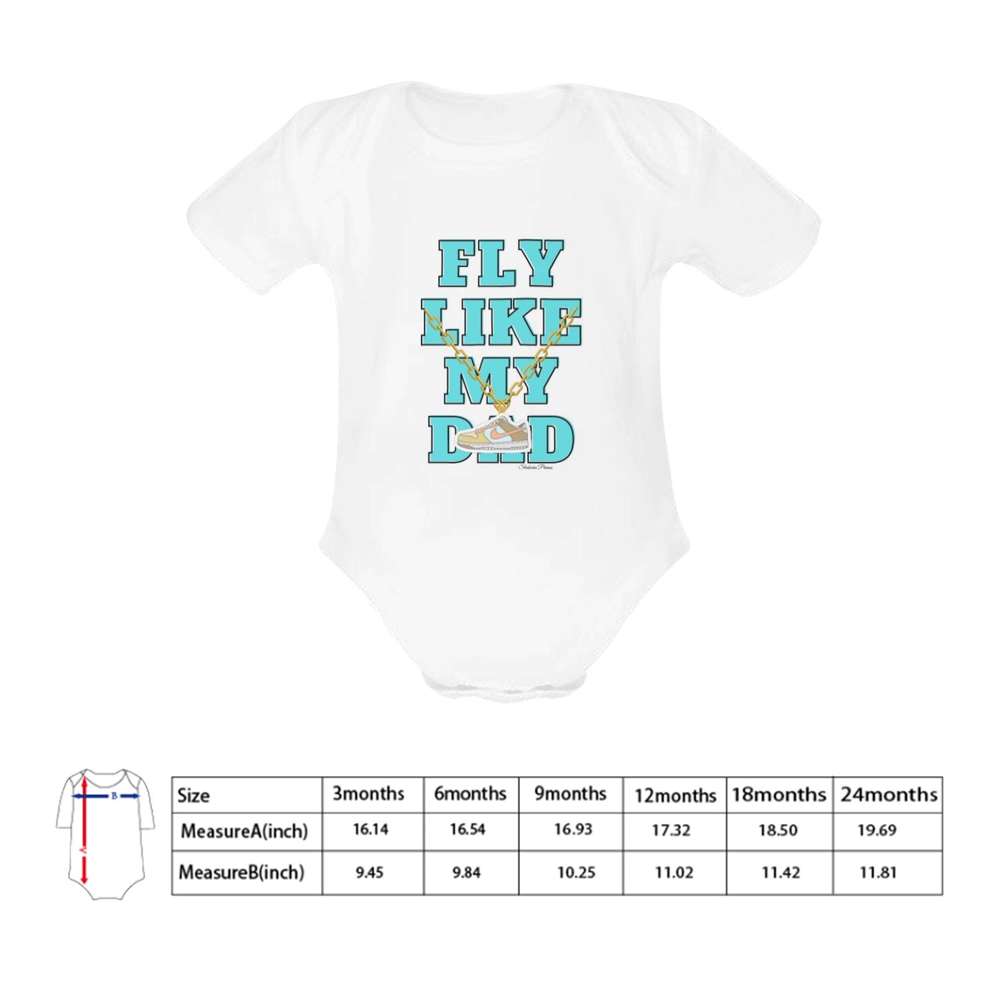 Fly Like My Dad Baby Onesie