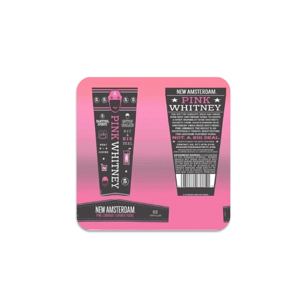 Pink Whitney Square Coaster