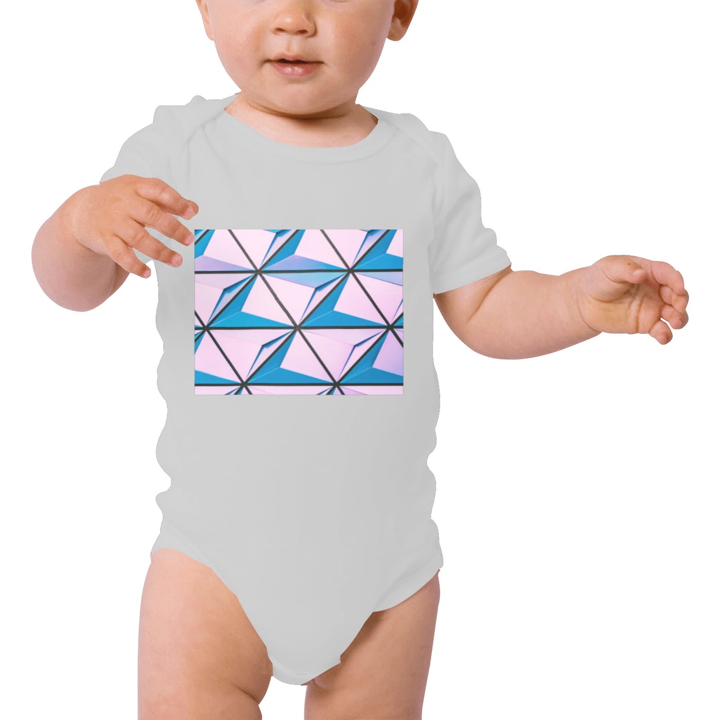 Pink Abstract Baby Onesie