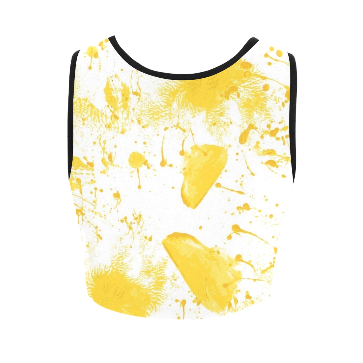 Yellow Splash Women's Crop Top