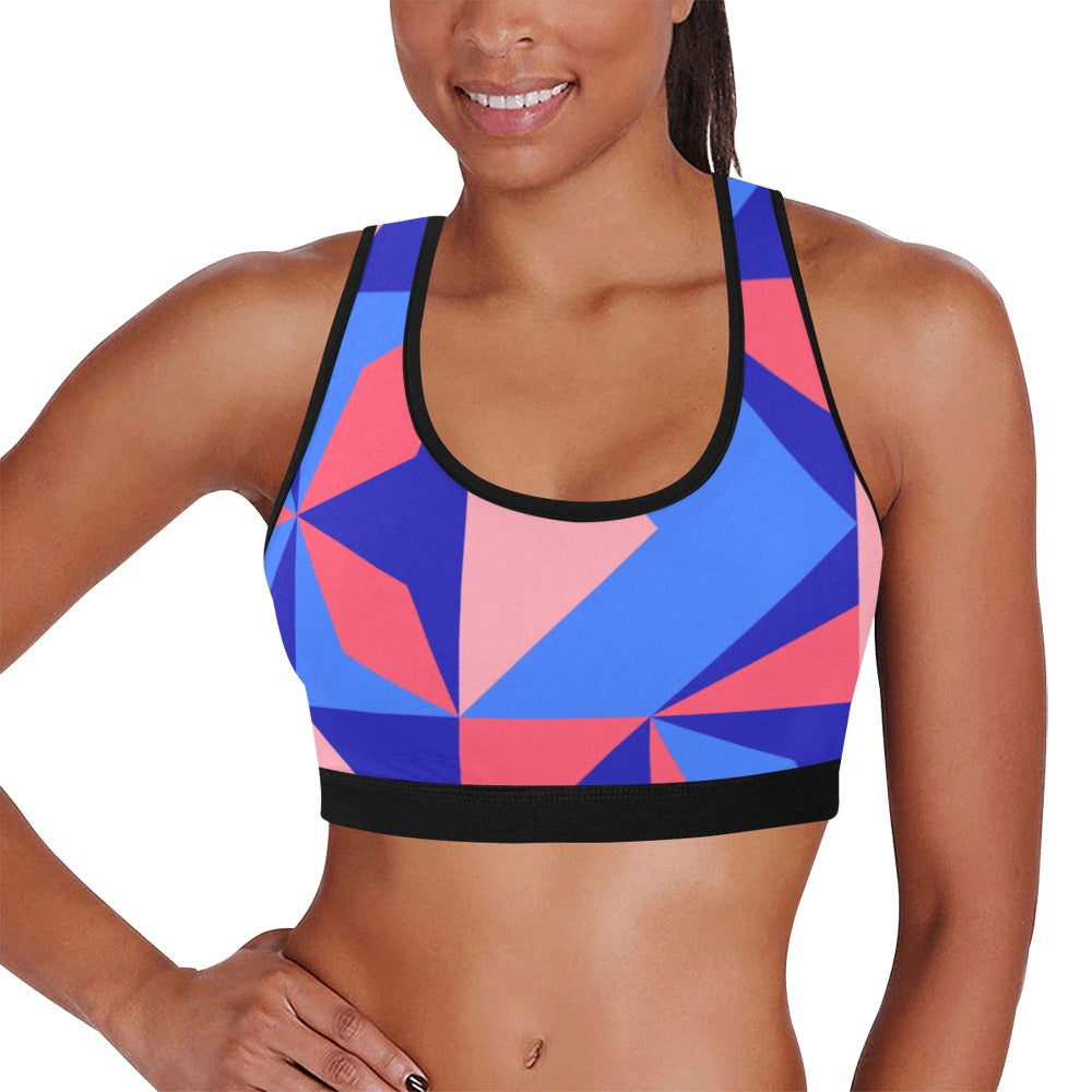 Color Abstract Women's Sports Bra